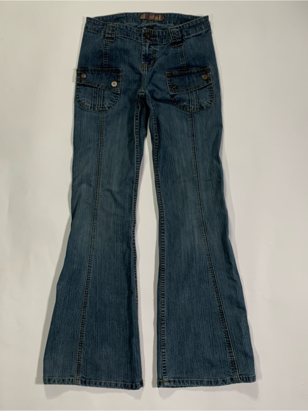 Y2K LEI Utility Pocket Flare Jeans Size 3